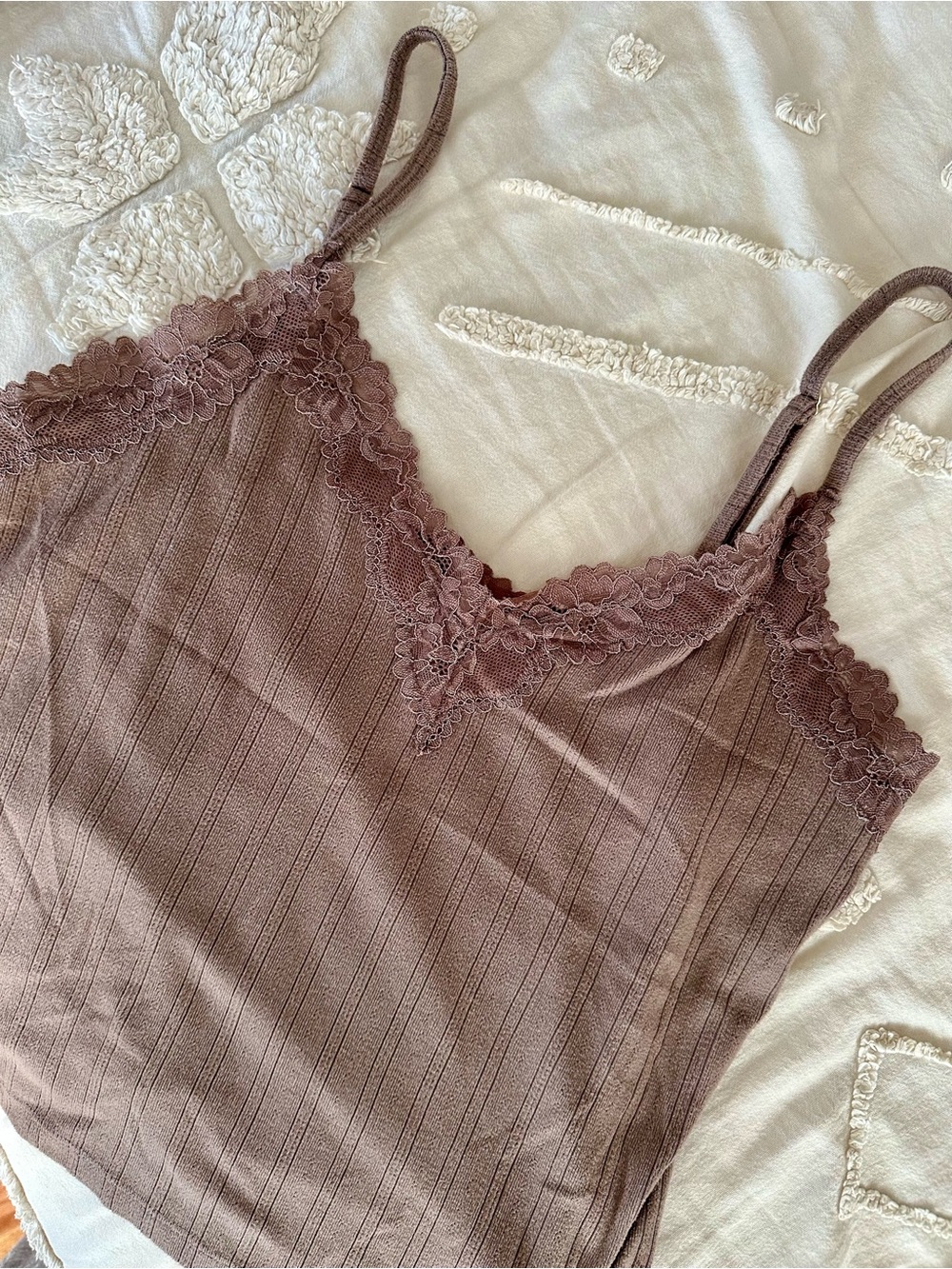 Abercrombie Lace and Pointelle Cami & Shorts Set, size M - Picture 8 of 9